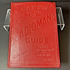 1942 Audels New Radiomans Guide By Edwin P. Anderson Theo. Audel & Co. US